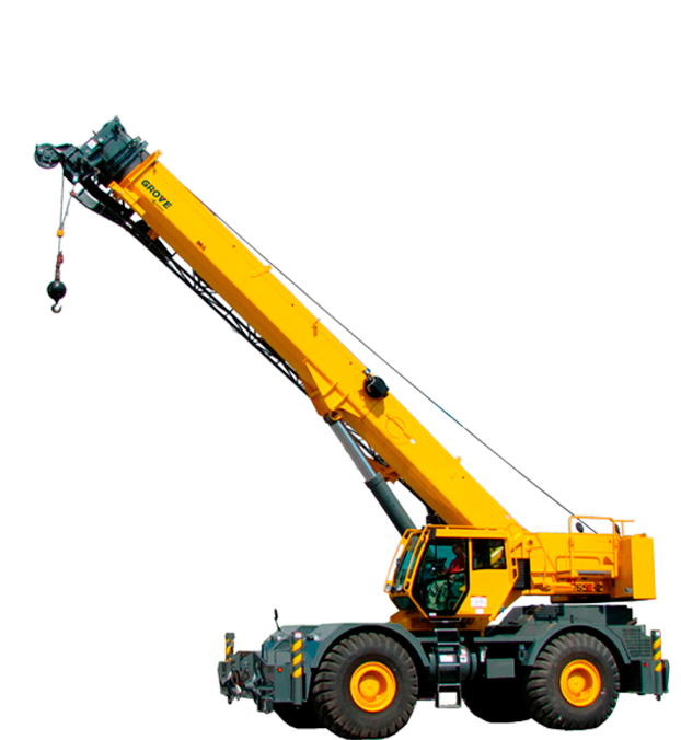 Flota de grúas industriales disponibles para renta